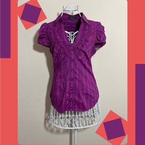 medium express design studio y2k purple blouse